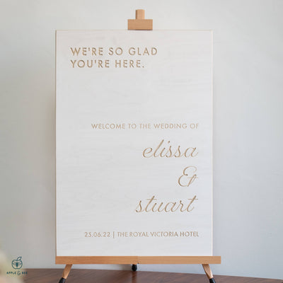 'The Whitley' Welcome to our Wedding Sign