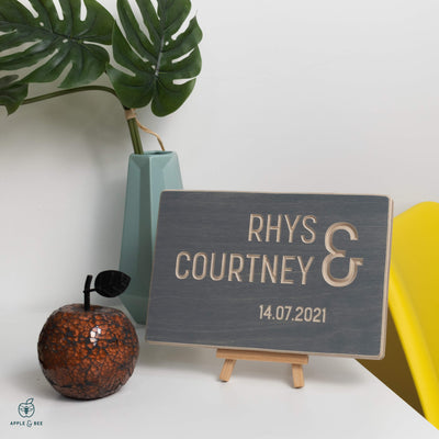 Ampersand Personalised Wedding or Anniversary Gift