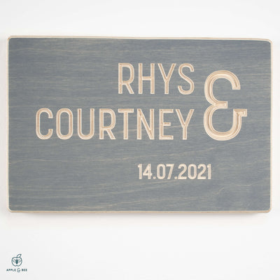Ampersand Personalised Wedding or Anniversary Gift