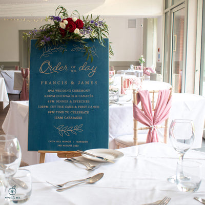 'The Kenwood' Order of the Day Wedding Sign