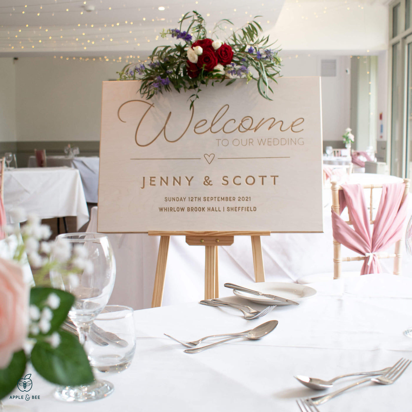'The Whirlow' Welcome to our Wedding Sign