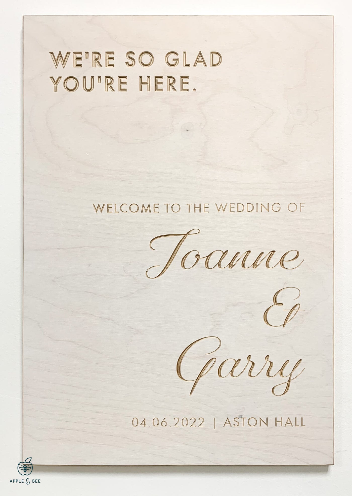'The Whitley' Welcome to our Wedding Sign
