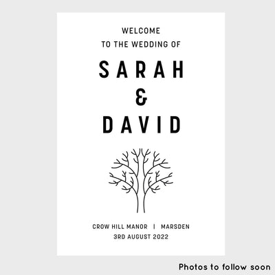 'The Kelham' Welcome to our Wedding Sign