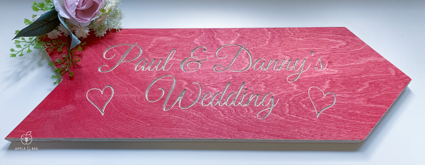 Wedding Arrow Signs