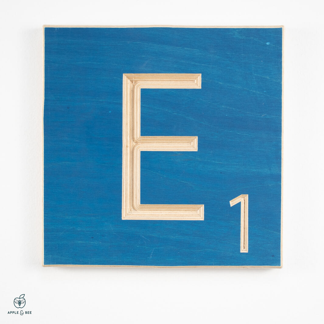 'E' Scrabble Tile