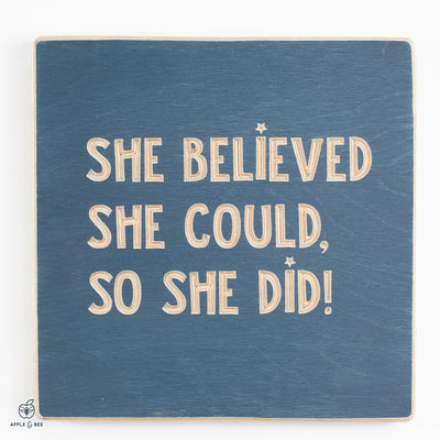 She believed she could, so she did!
