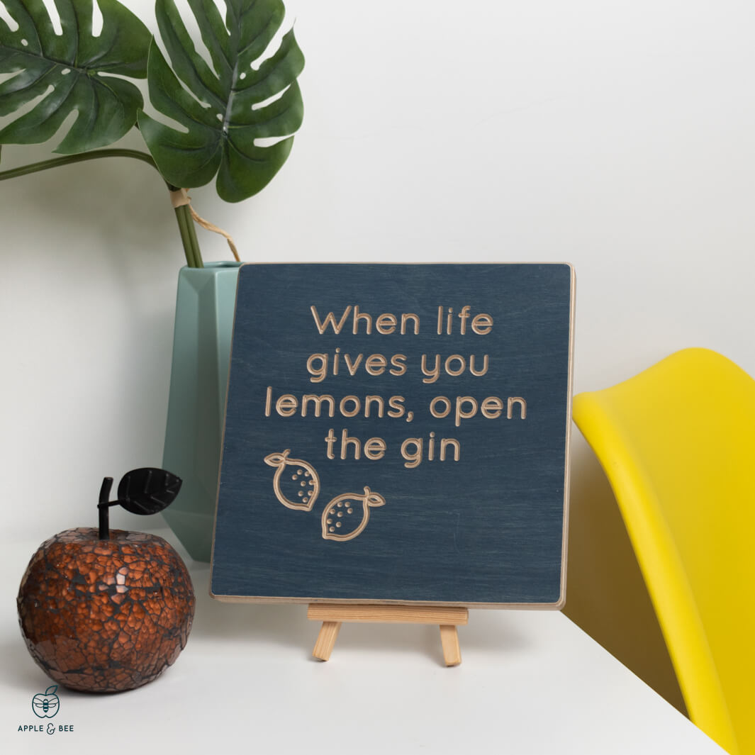 When life gives you lemons, open the gin