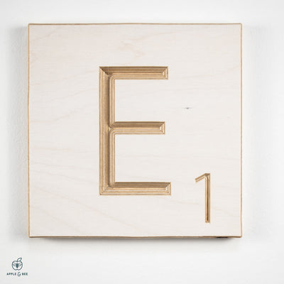 'E' Scrabble Tile