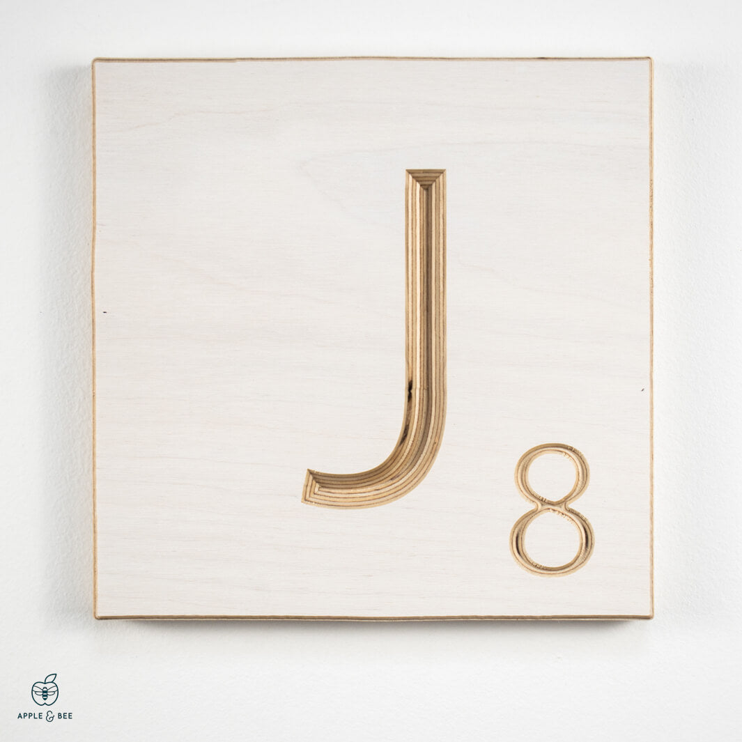 'J' Scrabble Tile
